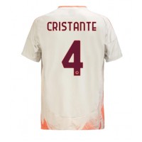 Camiseta AS Roma Bryan Cristante #4 Segunda Equipación Replica 2024-25 mangas cortas